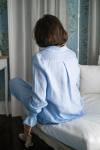 Azure Linen Pyjamas