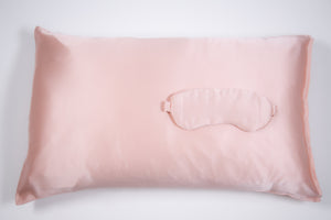 Silk Pillowcase & Silk Eye Mask
