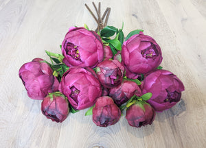 Boudoir Foncé Peony Bouquet